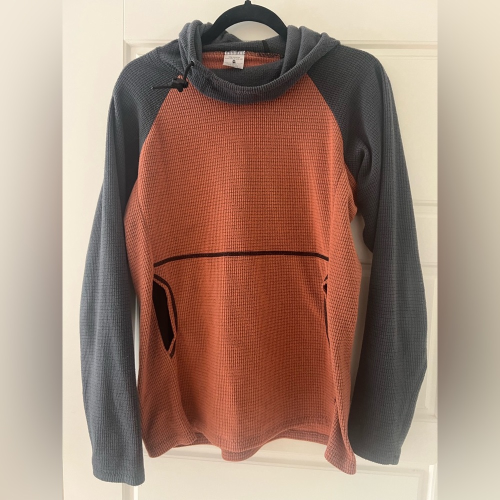 Melanzana micro grid hoodie, women’s large, excellent condition